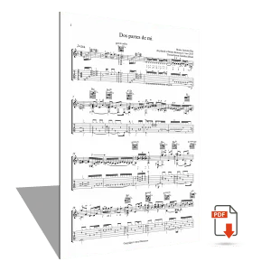 Sheet music <strong>“Dos partes de mi”</strong> – Antonio Rey