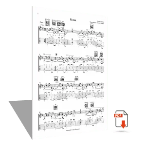 Sheet music <strong>“Roma”</strong> – Vicente Amigo